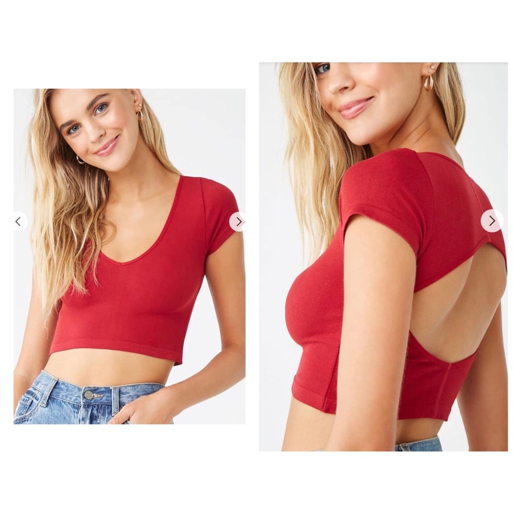 Crop vneck